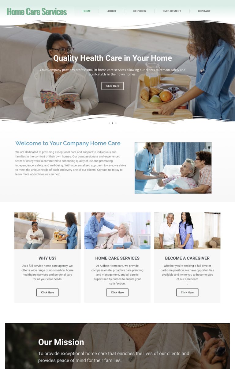 Success My Home Care site Client Intake