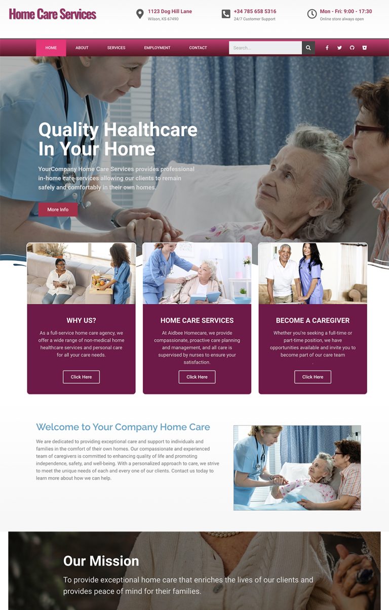 Success My Home Care site Marketplace